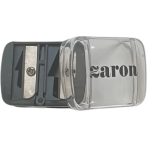 Zaron Dual-Hole Pencil Sharpener with Shavings Catcher