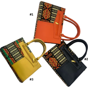 Leather Tote Bag - Pattern Shoulder Bag