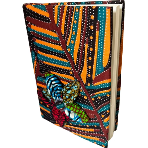 Artisan Fabric Covered Journal - African Print Notebook