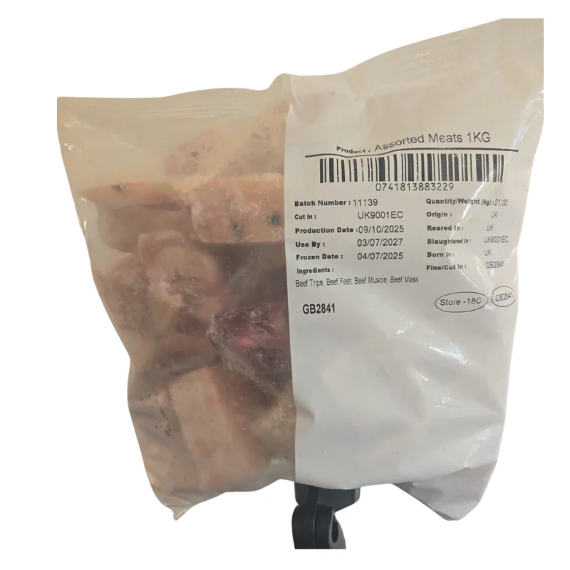 Premium Assorted Meats - Freshly Cut for Soups & Stews (Diced, Variety Cuts)1