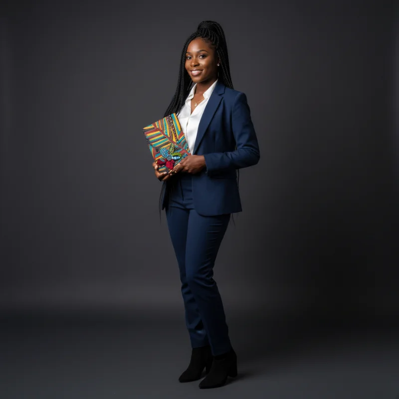 Artisan Fabric Covered Journal - African Print Notebook - Image 2