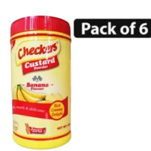 Checkers Banana Custard Powder – Premium Silky & Smooth (Pack of 6)