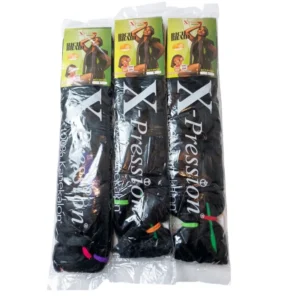 X-Pression Rich Braid (Color 1) – 100% Kanekalon Premium Braiding Hair