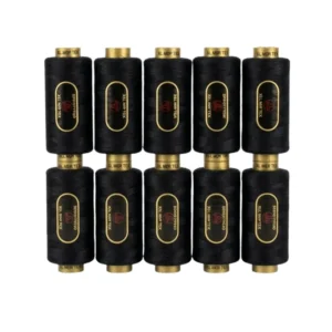 Premium All-Purpose Black Sewing Thread – High-Strength Polyester Spools