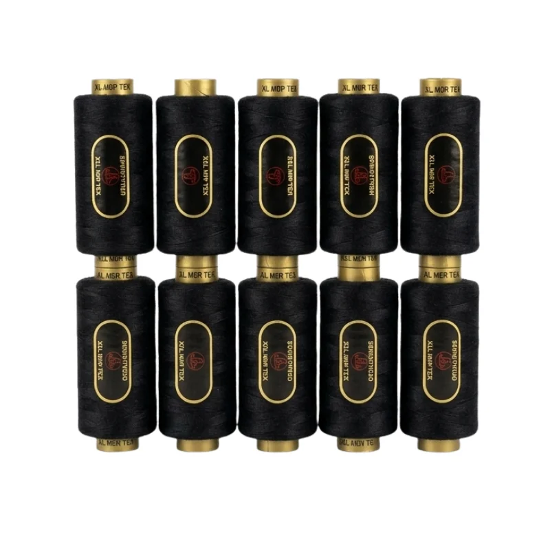Premium All-Purpose Black Sewing Thread – High-Strength Polyester Spools