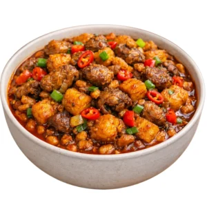 Giza Dodo – Sizzling Gizzard & Fried Plantain in Spicy Pepper Sauce