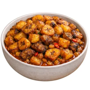 Gemini said Golden Fried Plantains – Sweet & Savory Nigerian Dodo Cubes in Spicy Pepper Sauce