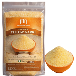 Authentic Yellow Garri – Premium Palm Oil Infused Cassava Flakes1