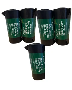 EchoBin 90L Extra Heavy Duty Black Bin Liners | 50 Bags Value Pack | CHSA Certified Refuse Sacks