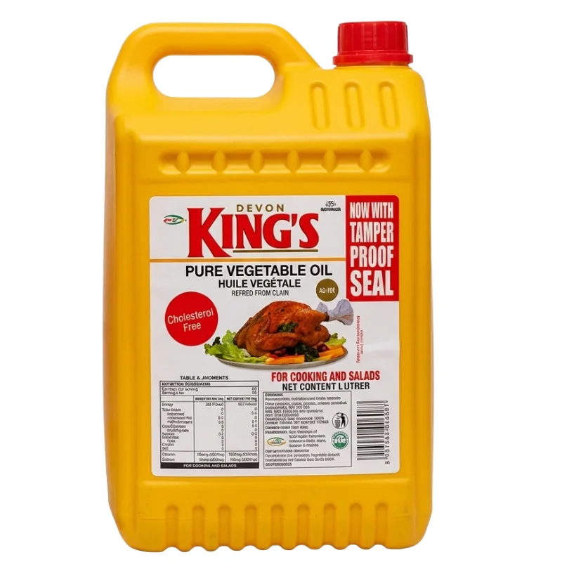 Devon King's Pure Vegetable Oil UK, Cooking Oil (1L & 5L) - Image 3