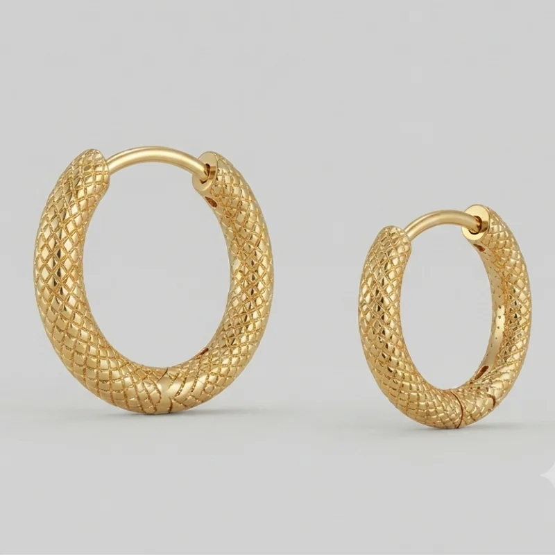 Waterproof 18k Goldtone Huggie Hoop Earrings Online
