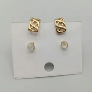 Waterproof 18k Goldtone Stud Earrings UK