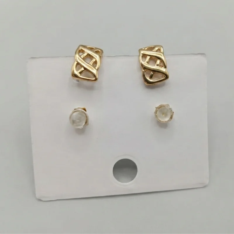 Waterproof 18k Goldtone Stud Earrings UK