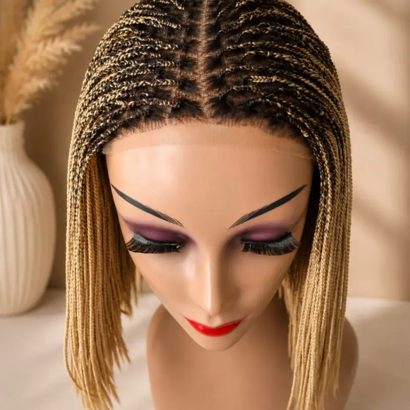 buy braided bone straight bob wig UK