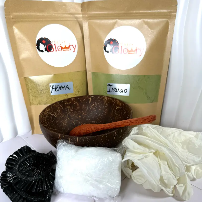 Natural Henna & Indigo Hair Dye Powder - Image 2
