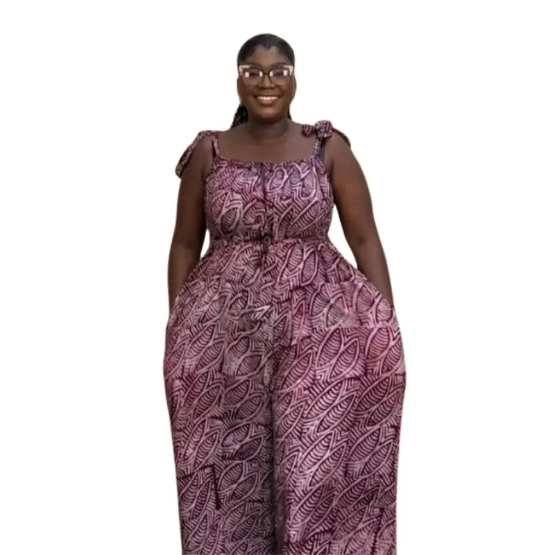 Adire Wide-Leg Jumpsuit