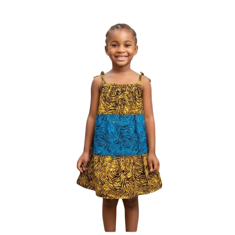 Girls African Print Dress