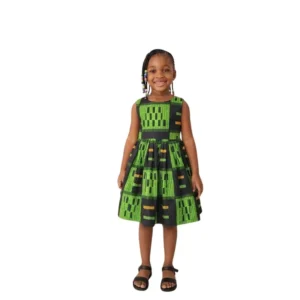 Girls African Print Dress