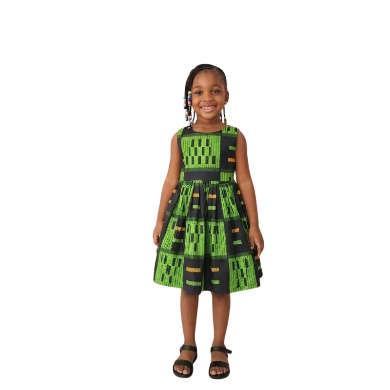 Girls African Print Dress
