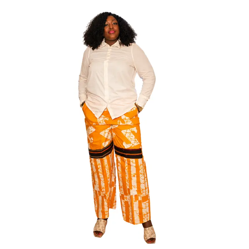 African Tribal Ankara Cargo Pants - Image 3