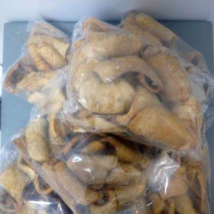 Ijebu Ponmo Meat, 100% Traditional Smoked Cow Hide - 50 Pieces