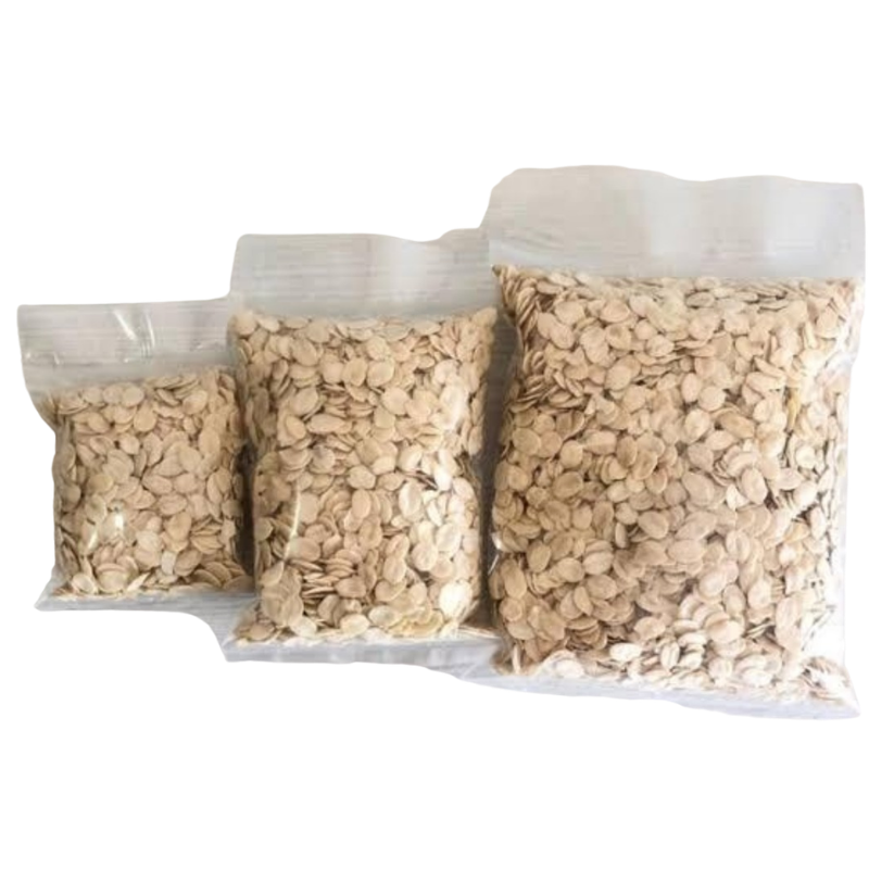 Hand-Peeled Egusi, Whole Melon Seeds for Traditional Soups - 1 kg