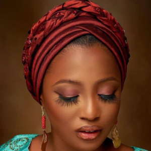 Luxury Burgundy Braided Velvet Turban with Beaded Accents | Pre-Tied