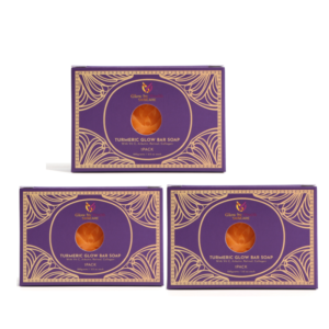 Turmeric Glow Bar Soap | With Vit C, Arbutin, Retinal, Collagen (100g / 3.5 oz) - 3 Pieces